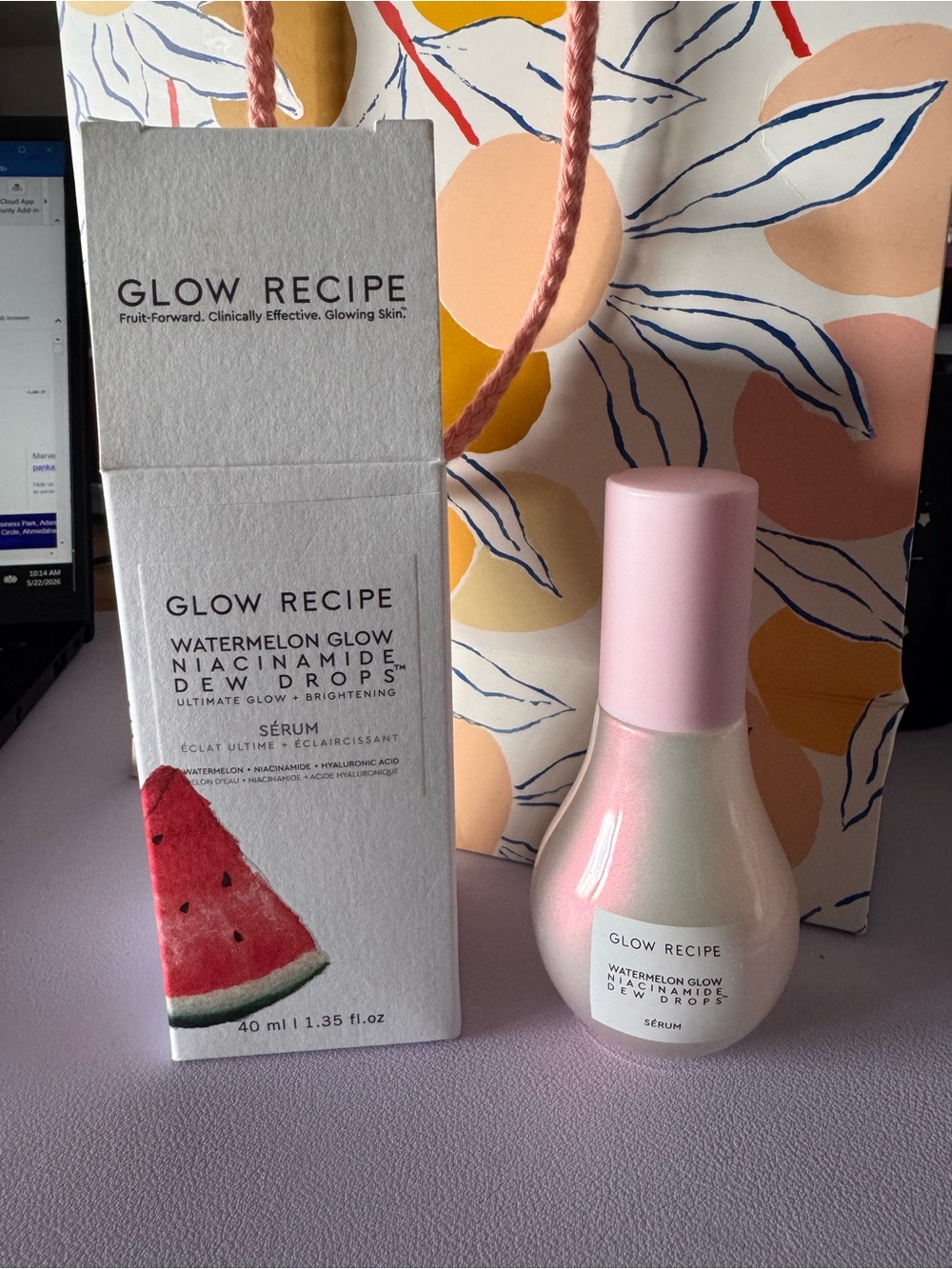 Glow Recipe Watermelon Glow Niacinamide Dew Drops Serum - Pink/Iridescent Bottle